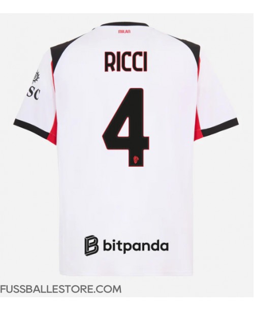 Günstige AC Milan Samuele Ricci #4 Auswärtstrikot 2025-26 Kurzarm Günstige AC Milan Samuele Ricci #4 Auswärtstrikot 2025-26 Kurzarm